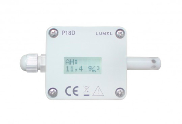 P18D transductor temperatura y humedad con display